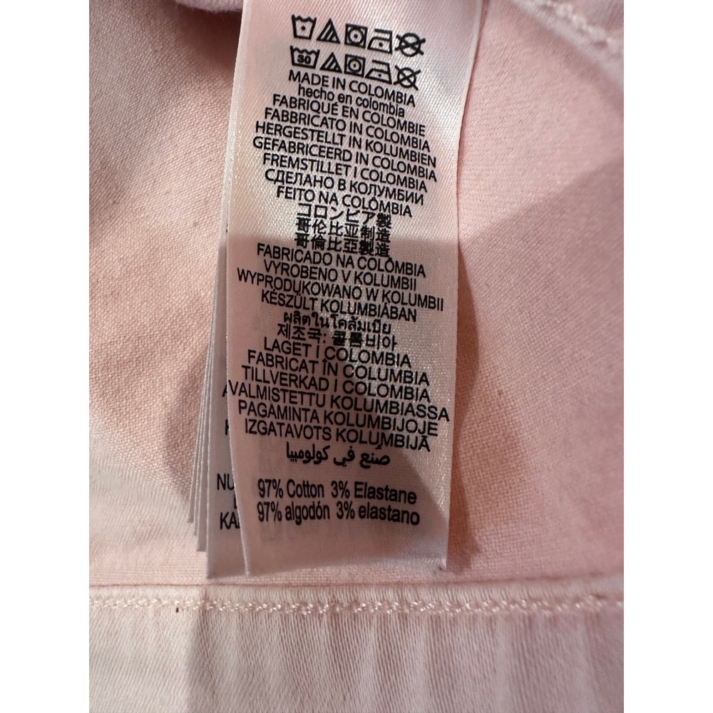 Michael Kors Pink Denim Jacket Button Front Long Sleeve Casual XL - Picture 5 of 6